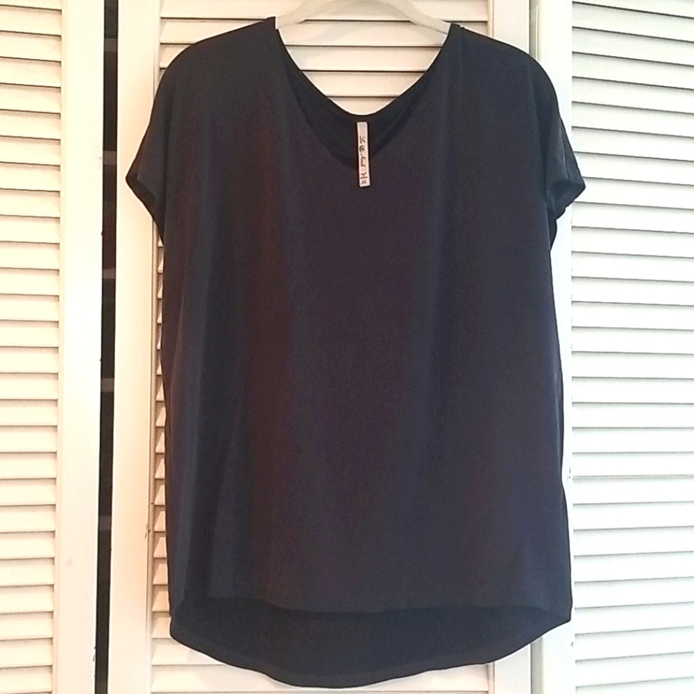 Simple black tee